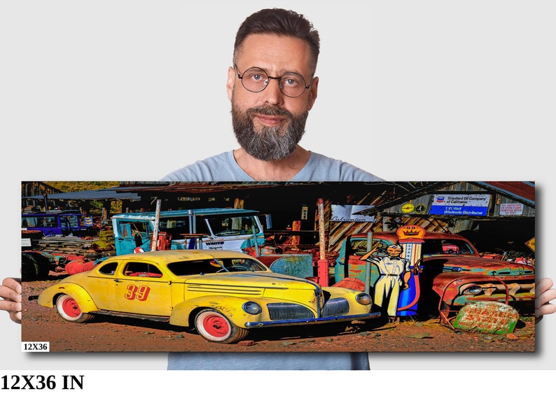 Antique Studebaker Antique Car Art Classic Car Wall Art Garage Etsy