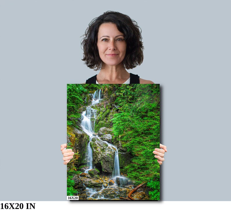 Waterfall Wall Art Photo Print Work From Home Huge Wall Art Waterfall