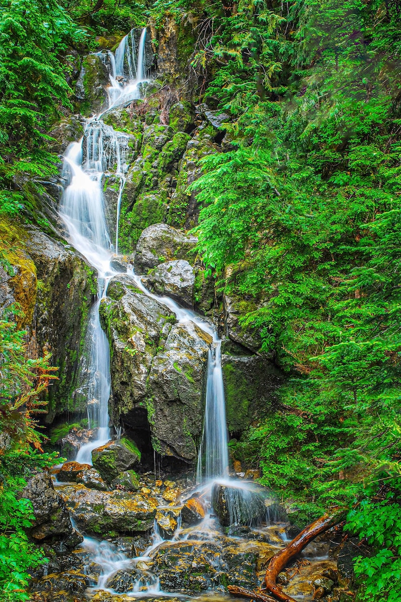 Waterfall Wall Art Photo Print Work From Home Huge Wall Art Etsy