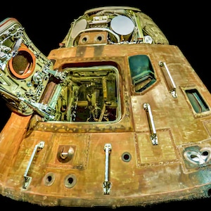 Apollo 11 Command Module Spacecraft Wall Art Space Enthusiast Gift Moon Mission Wall Decor Lunar Landing Work from Home