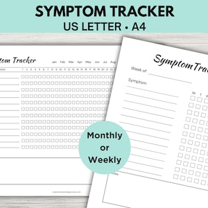 symptome tracker, gesundheits tracker,
