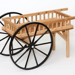 Handmade Amish Red Cedar Peddler's Cart
