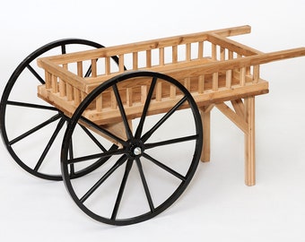 Handmade Amish Red Cedar Peddler's Cart