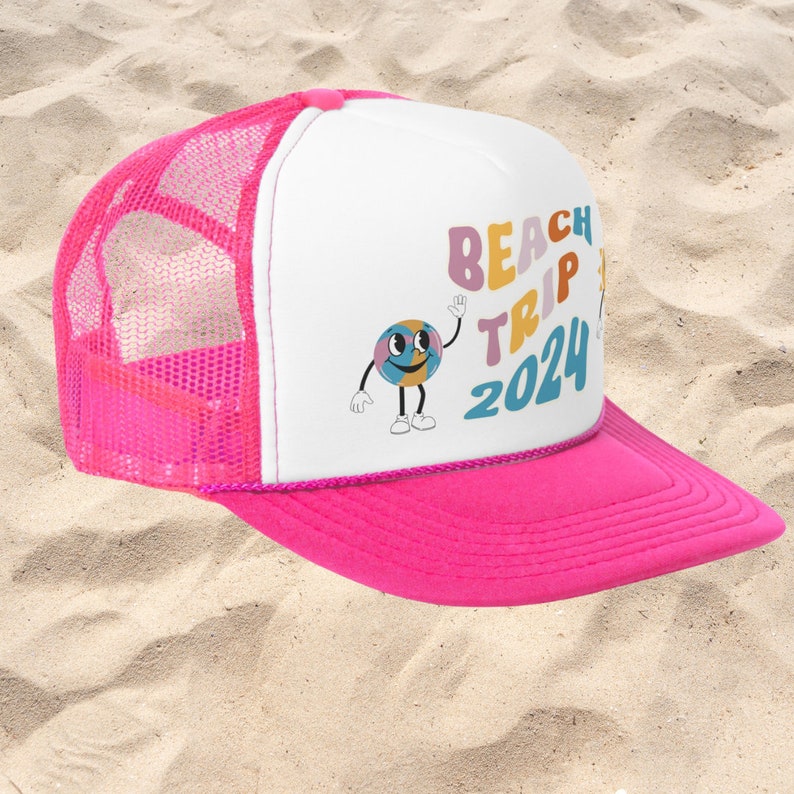 Custom Beach Vacation Trucker Hat, Bachelorette Party Foam Cap, Family ...