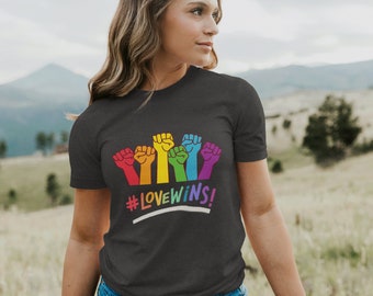 Pride Shirt: Love Wins LGBTQ Graphic Tee