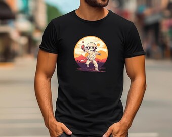 Funny Pickleball T-Shirt: Unisex Cartoon Player Gift