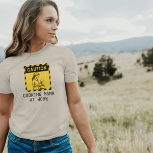 Cooking Mama T-shirt: Caution Cook at Work Graphic Tee
