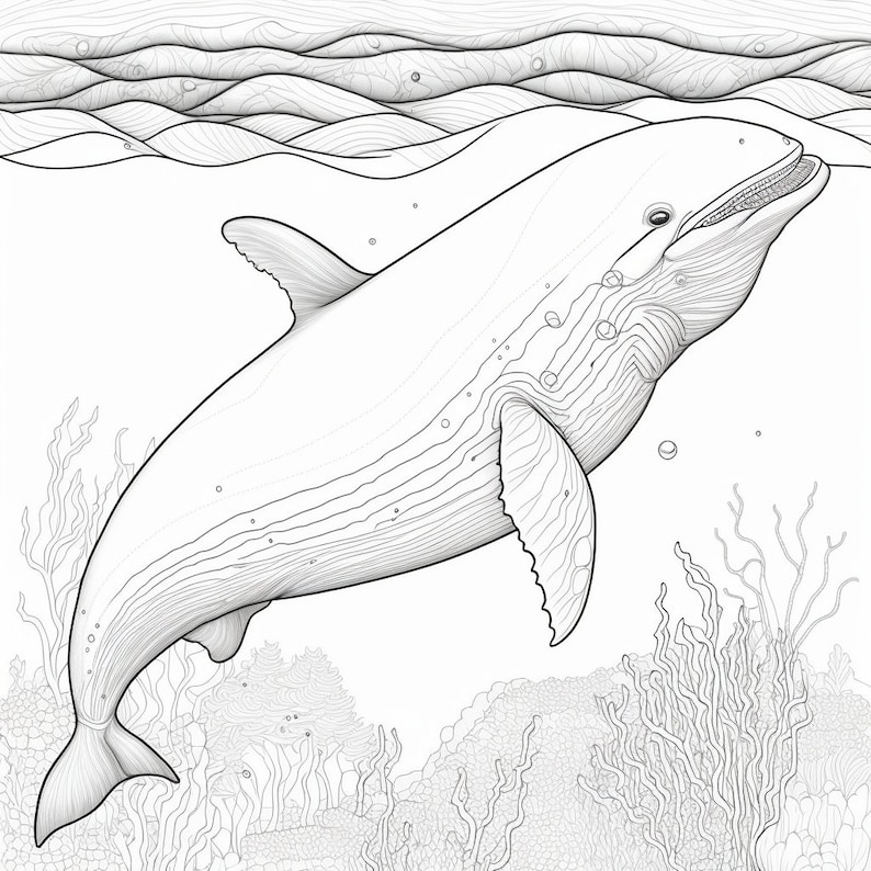 Sea Animal Coloring Pages Printables - Etsy