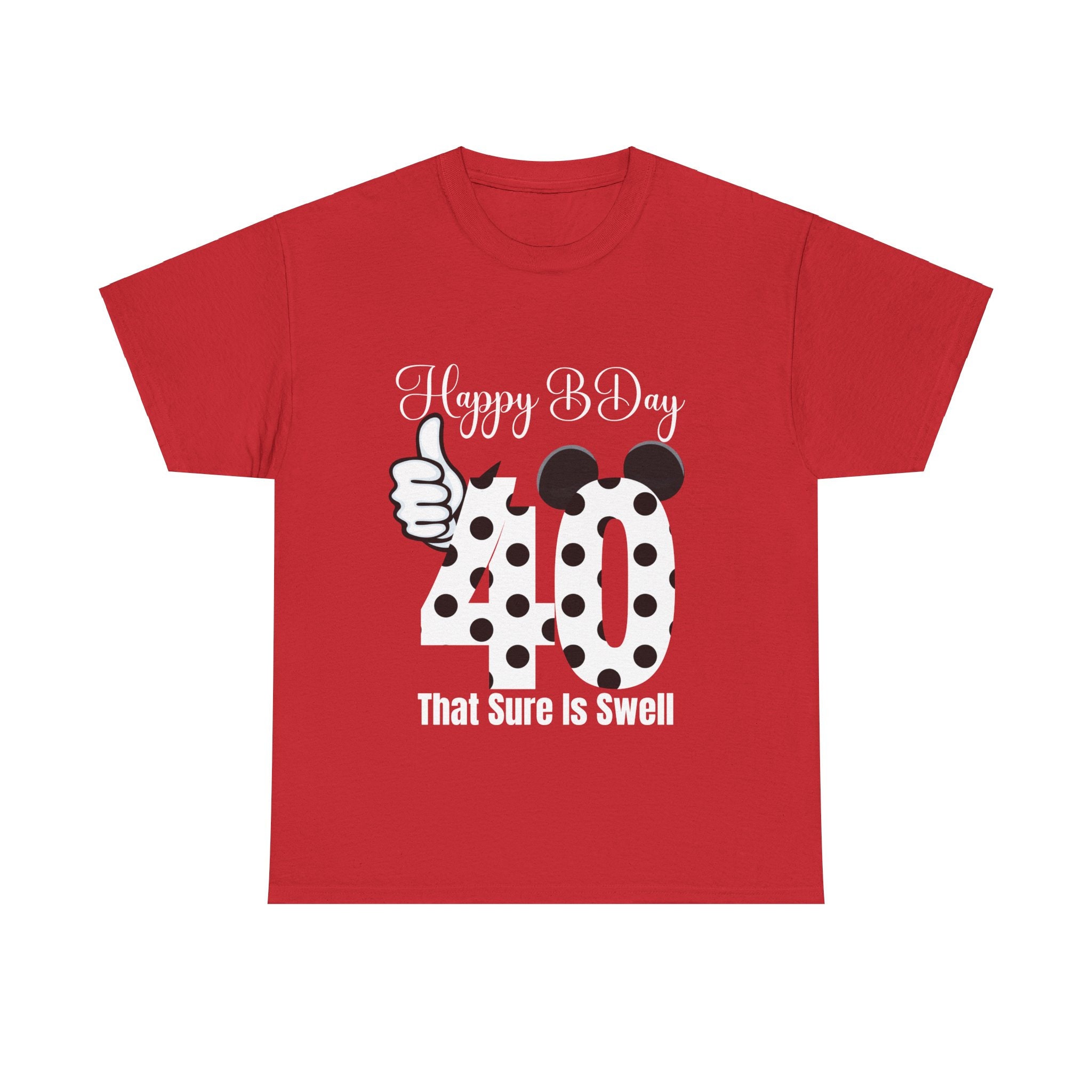 40th Birthday Shirt mickey Mouse Birthday disney Birthday Tshirt turning 40 Tshirt 40th B day Party Outfit tee Shirt birthday Present Etsy UK