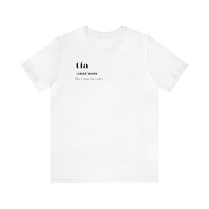 Tia T-Shirt, Auntie to be, Auntie in Spanish Shirt, Cute Aunt Shirt, Mothers Day Gift, Gift For Tia, Cool Auntie, Aunt Shirt, Aunt Gift