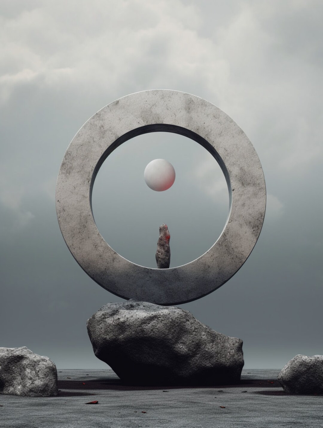Zen Stones Art Print | Minimalist Buddhist Wall Art (digital Download ...