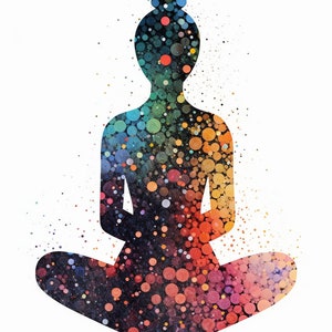 Meditation | Zen Kunst | Yoga Wandkunst | Digitale Kunst | Meditation Poster | Achtsame Kunst | Achtsames Yoga | Mindful Wandkunst