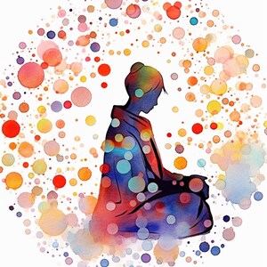 Meditation | Zen Kunst | Yoga Wandkunst | Digitale Kunst | Meditation Poster | Achtsame Kunst | Achtsames Yoga | Mindful Wandkunst