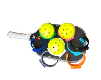 Portapelotas portátil de pickleball: accesorio deportivo con clip