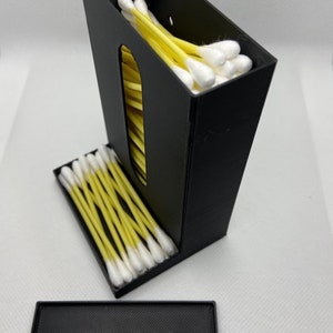 Cotton Swab Q-tip Holder - Dispenser - Bathroom Organizer