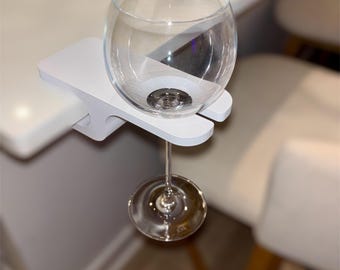 Clamp-On Wine Glass Holder – Patio Table Stemware Accessory
