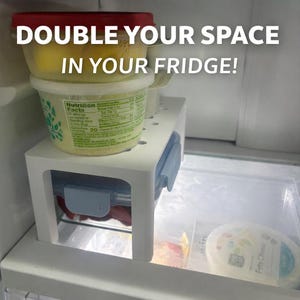 Kühlschrank Space Saver Regal | Kühlschrank Organizer | Doppelregal für kleine Kühlschränke