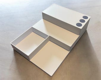 Bathroom Organizer for Countertop | Multiple Tiers | Toothbrush and Razor Holder | Anti-slip Base | 3D Printed