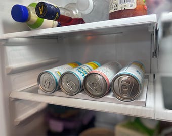Slim Can Fridge Organizer – Refrigerator Storage Tray for Cans