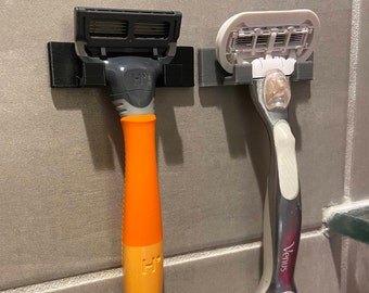 Universal Razor Holder: Shower Storage with 3M Tape