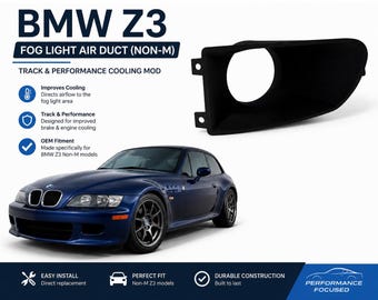 BMW Z3 Fog Light Air Duct (Non-M) | Track & Performance Cooling Mod