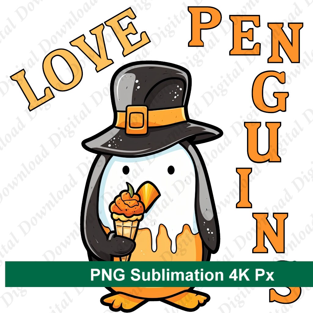 Sublimation Penguin Png File Png File Instant Download - Etsy