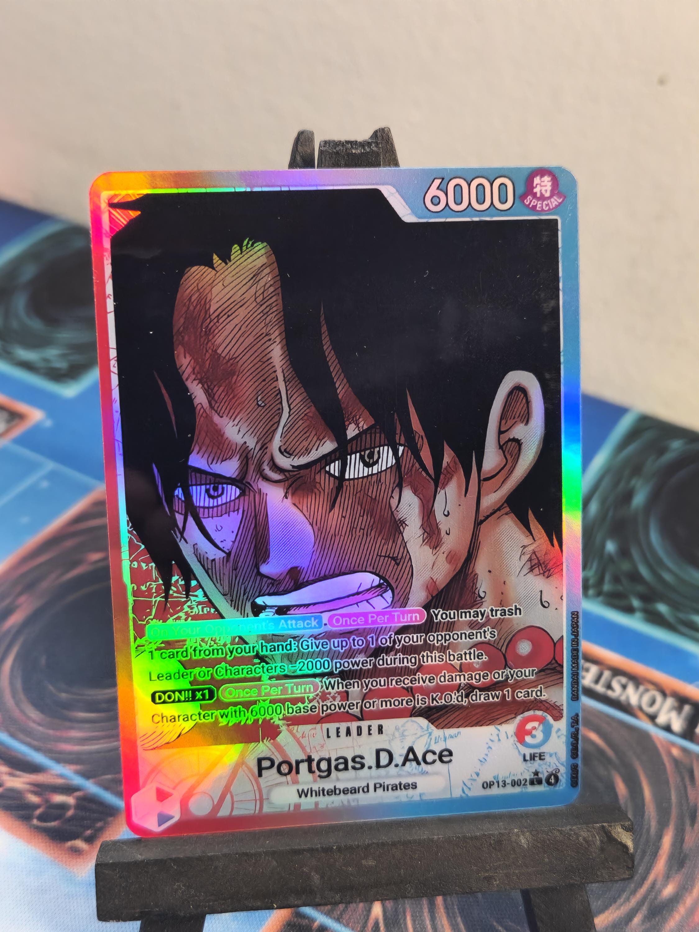 トレカエース Portgas D. Ace (Parallel) OP03-001 L Mighty Enemies - ONE PIECE