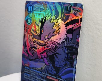Nizaemon☆ Beelzemon Alt Art Ex6-056 Digimon Proxy - Etsy