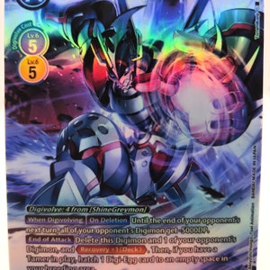 Shinegreymon Ruin Mode Alt Art ex4-074 Digimon proxy
