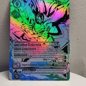 Imperialdramon: Paladin Mode Ace SP alt art BT17-077 Proxy Digimon