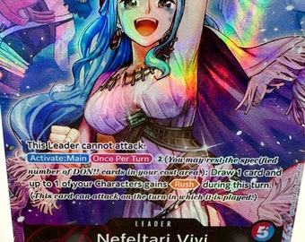 Nefeltari Vivi Leader Alt Art Op04-001 One Piece Proxy - Etsy