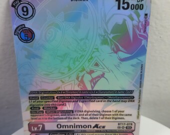 Omnimon Ace SP Art Bt17-078 Digimon Proxy - Etsy