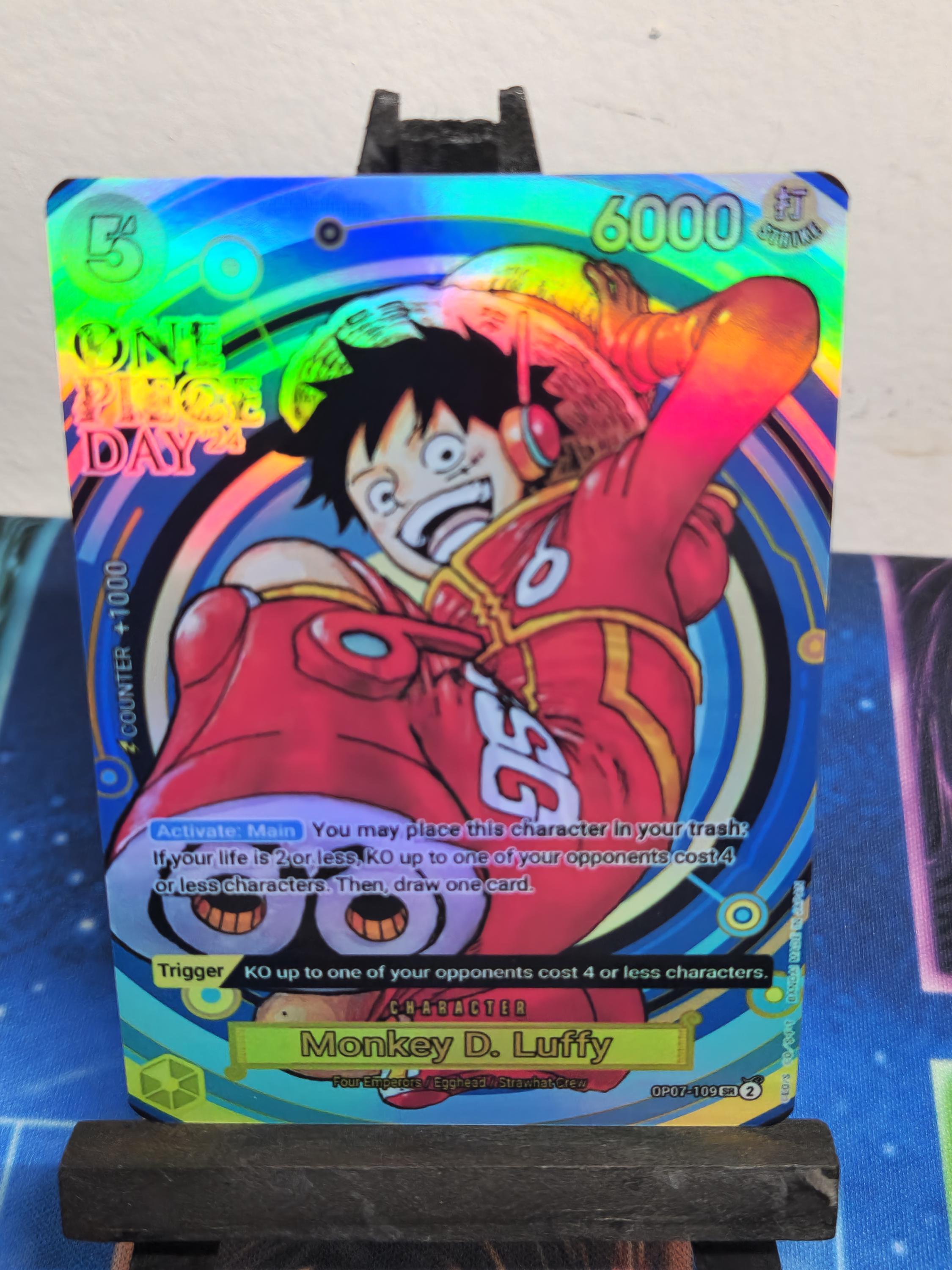 Monkey D Luffy Alt Art Op07-109 One Piece Proxy - Etsy