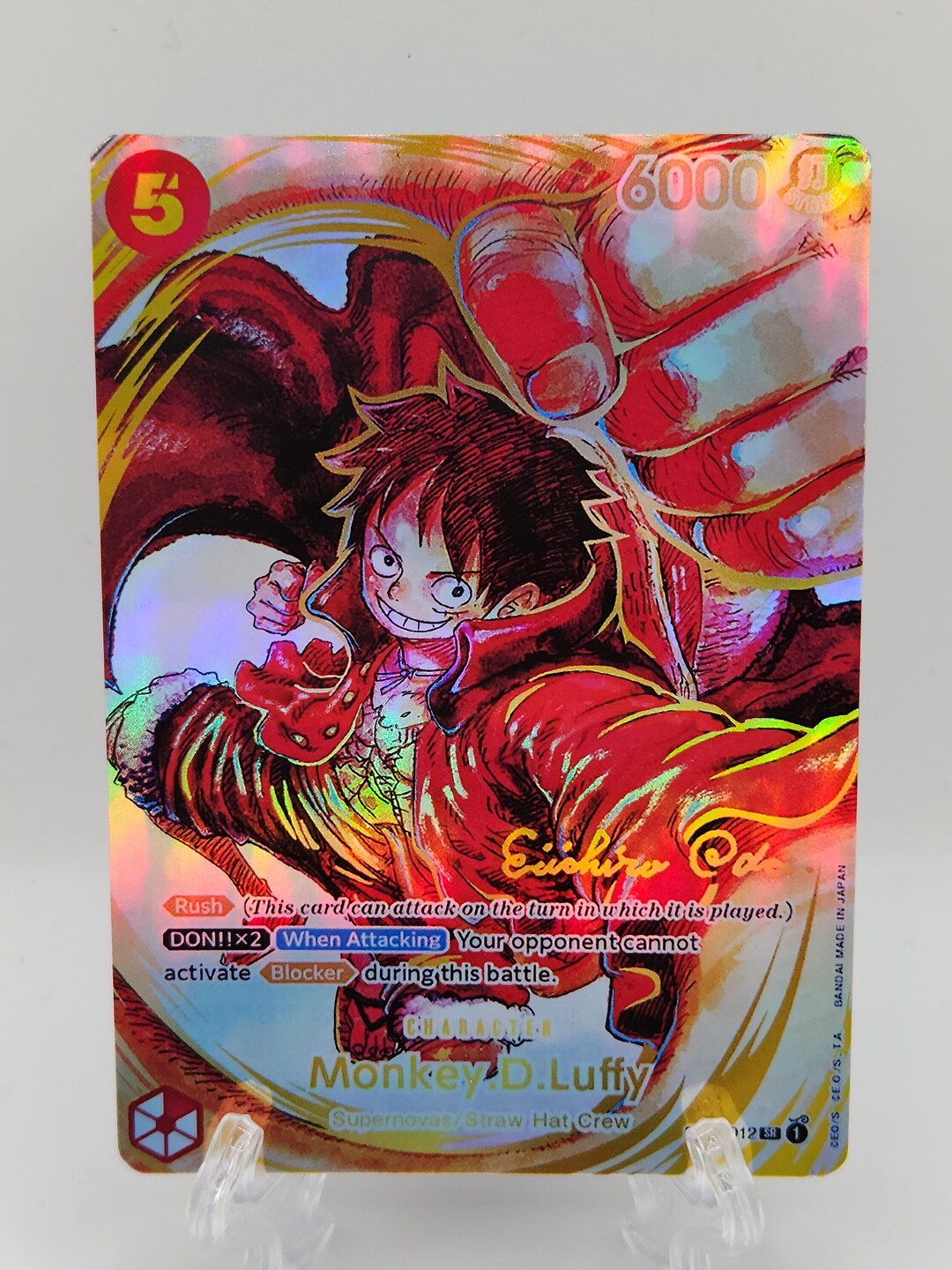 PSA10】モンキー・D・ルフィ サイン SR パラレル サイン(ST01