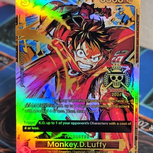 Monkey D Luffy alt art 2024 Winner op07-109 One Piece proxy