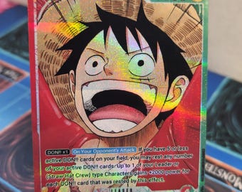 Monkey D Luffy Leader Alt Art Op13-001 One Piece Proxy - Etsy