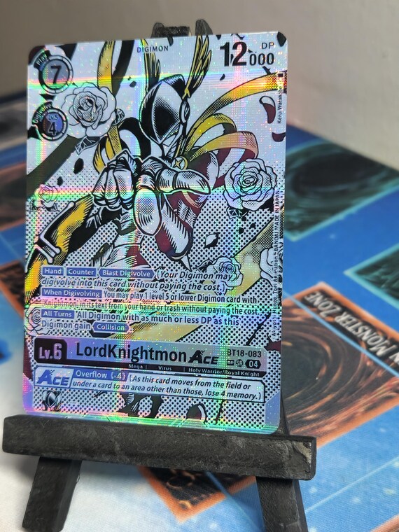 ラピッドモンACE 希少 Lordknightmon Ace SP Alt Art Bt18-083 Digimon Proxy - Etsy
