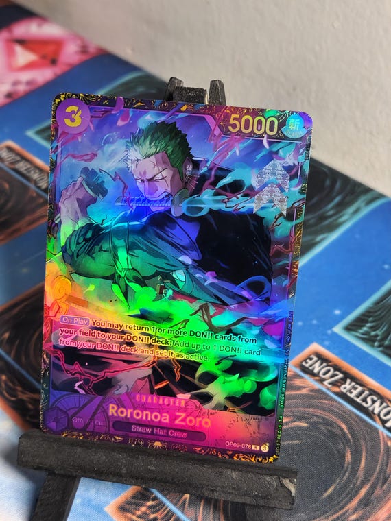 ONEPIECE/ワンピース セット Zoro Flagship Alt Art Op09-076 One Piece Proxy - Etsy