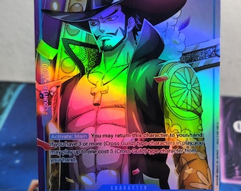 Dracule Mihawk Promo P-081 One Piece Proxy - Etsy