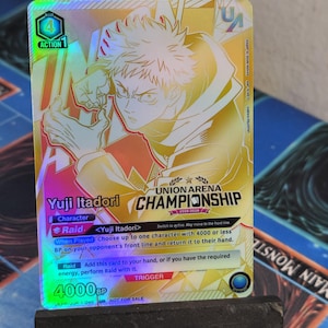 Yuji Itadori alt art JJK-1-040 offline championship Union Arena Proxy