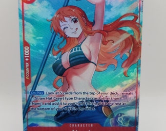 Anime One Piece Nami sexy character Greeting Card for Sale by