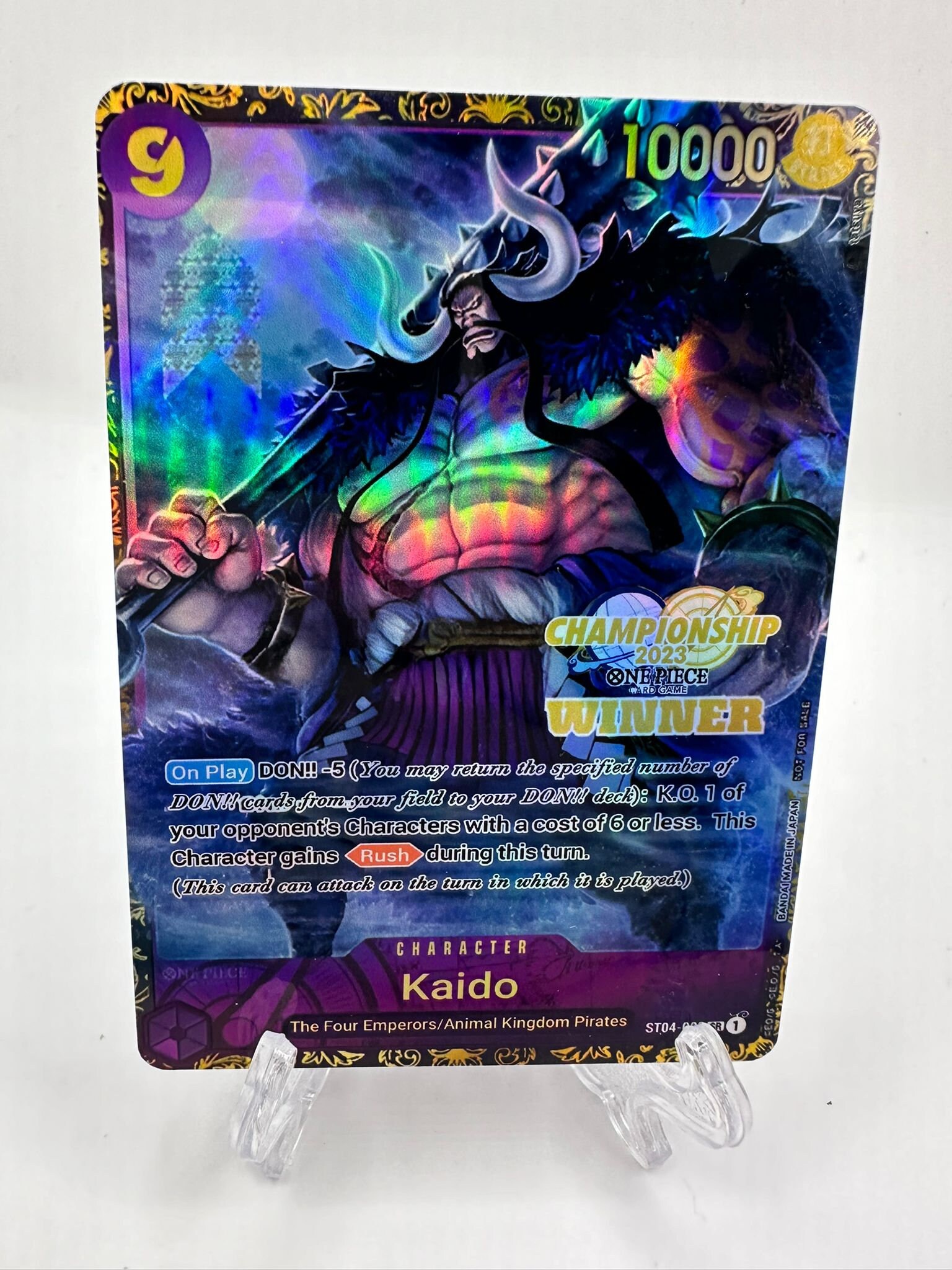 ONE PIECE ドン!!カード Championship '23 PSA 10: One Piece Card Game Championship 23' World Final Don