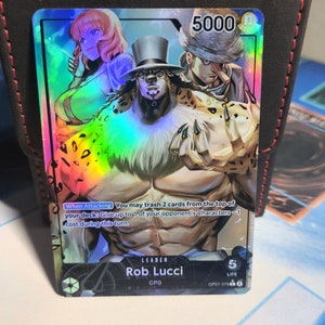 Rob Lucci líder op07-079 / one piece / proxy / tarjeta