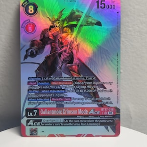 Arte alternativo de Gallantmon Crimson Mode Ace bt17-018, representación de Digimon