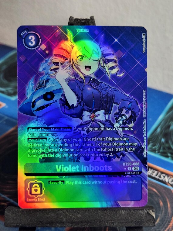 ヴァイオレット・インブーツ　BT20-088 Digimon Card Violet Inboots BT20-088 R Parallel Japanese DHL