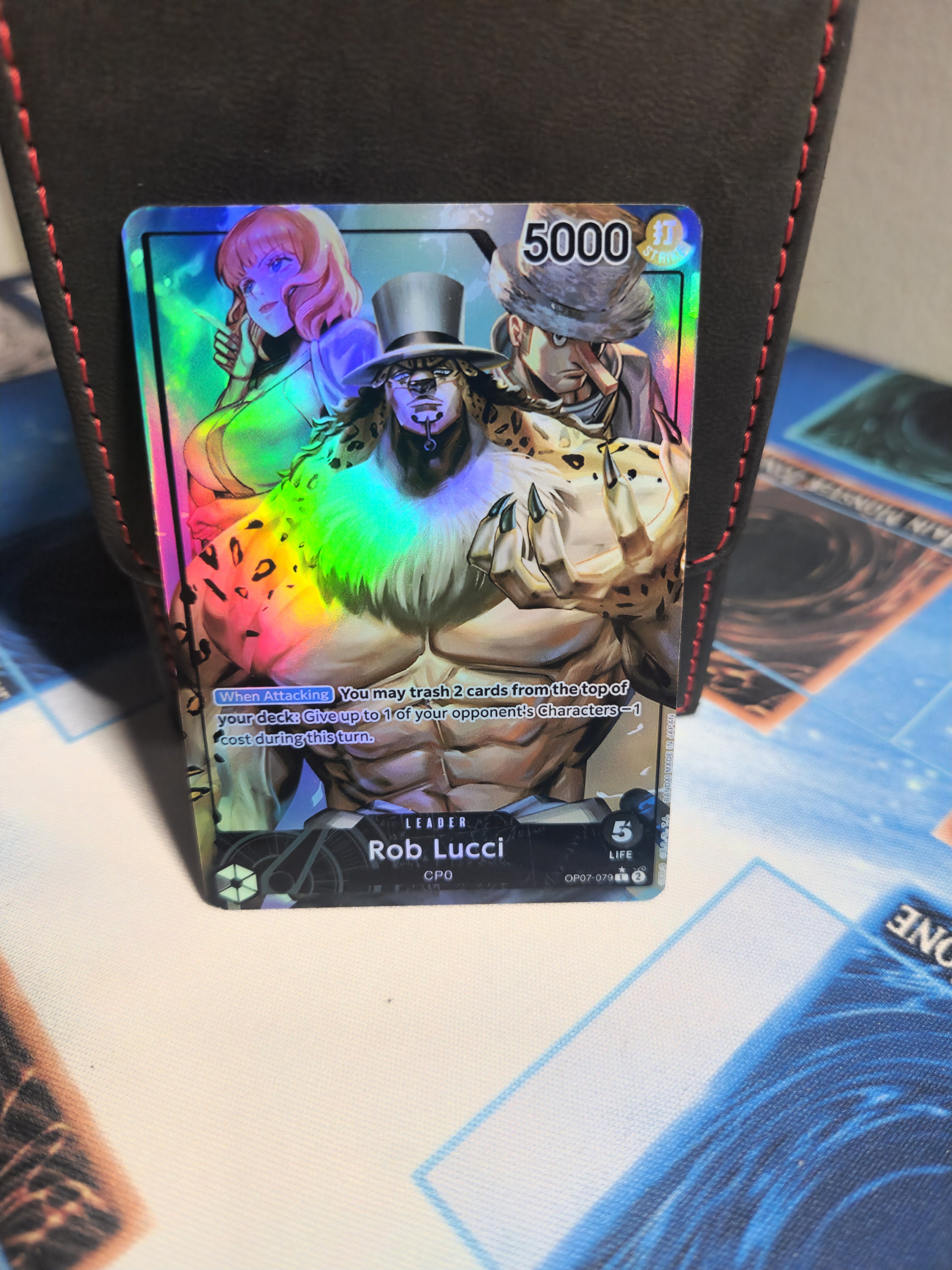 Rob Lucci SR OP05-093 Gold Frame ONE PIECE CARD THE BEST