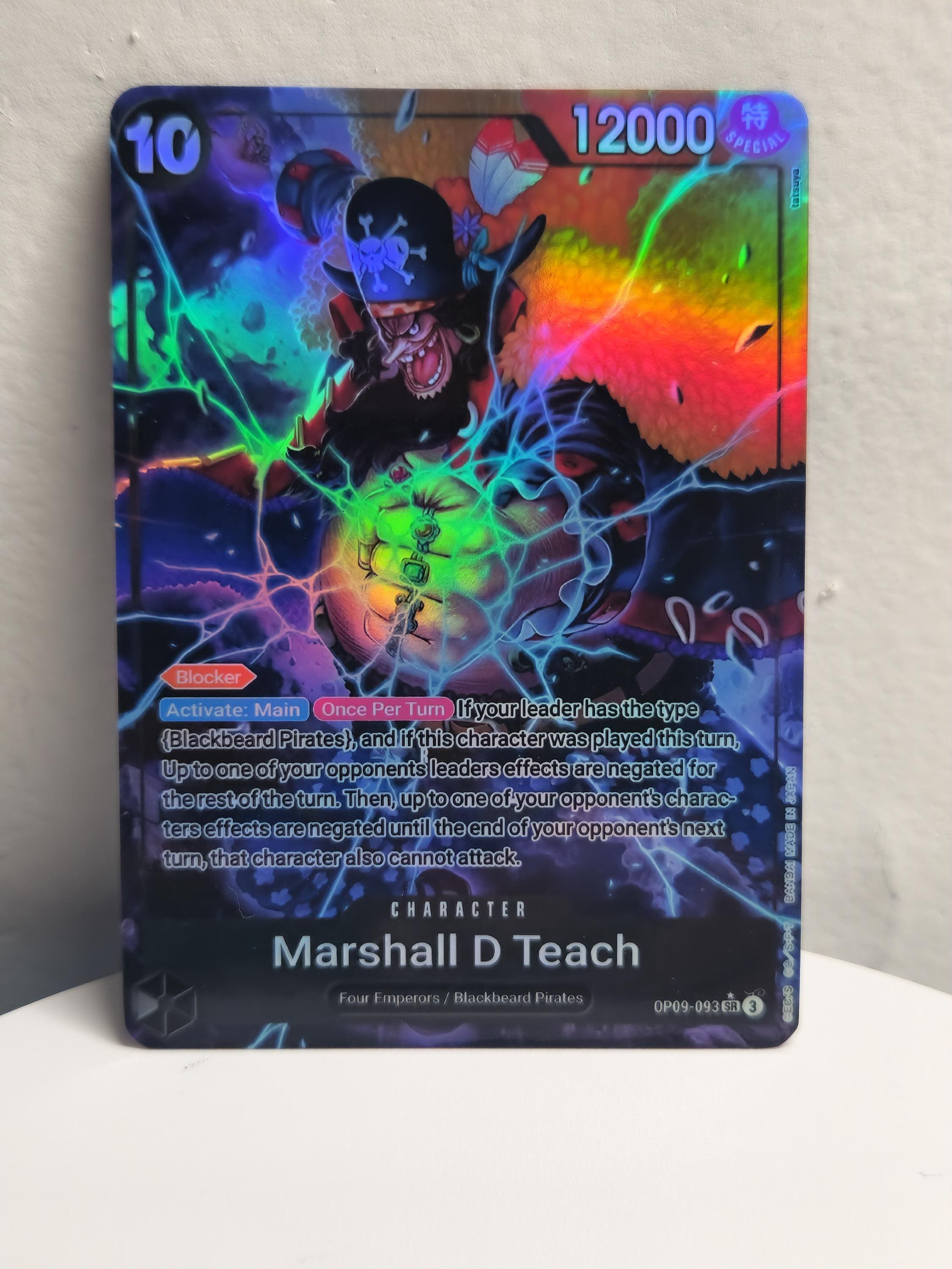 Marshall D Teach Alt Art Op09-093 One Piece Proxy - Etsy