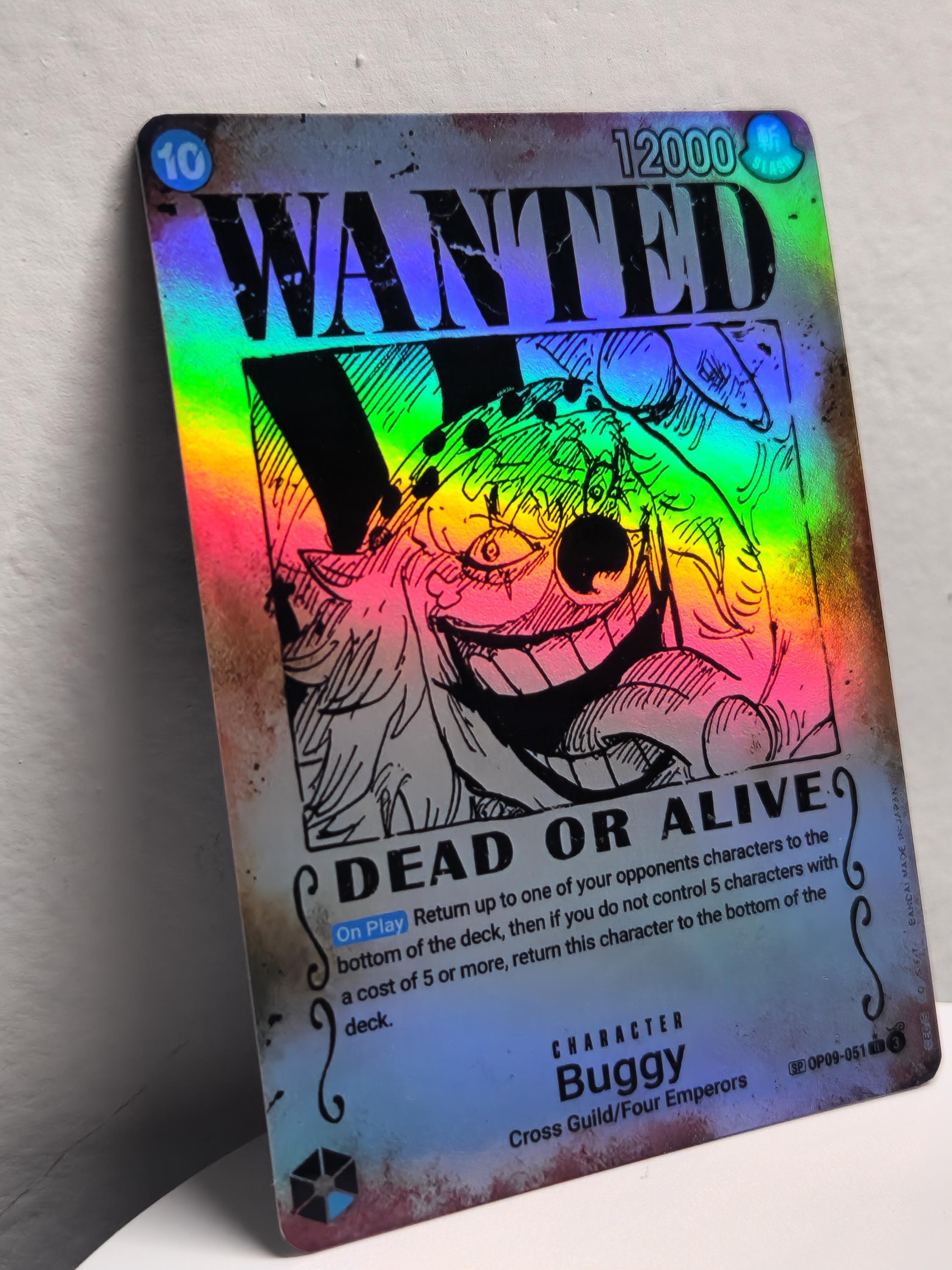 Buggy Wanted Poster SP Op09-051 One Piece Proxy - Etsy