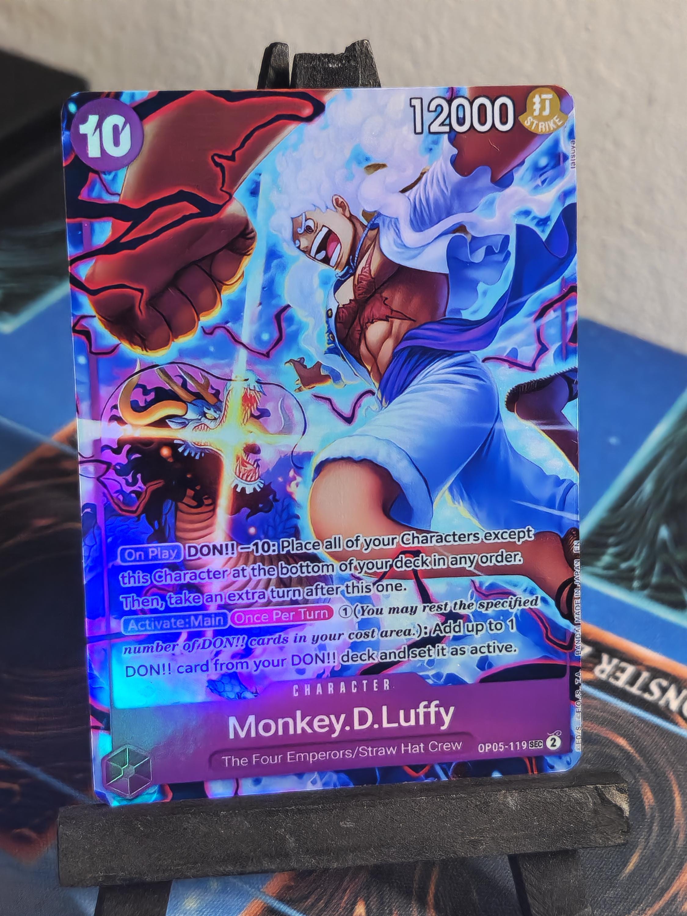 Monkey D Luffy 2nd Anniversary Alt Art Op09-119 One Piece Proxy - Etsy