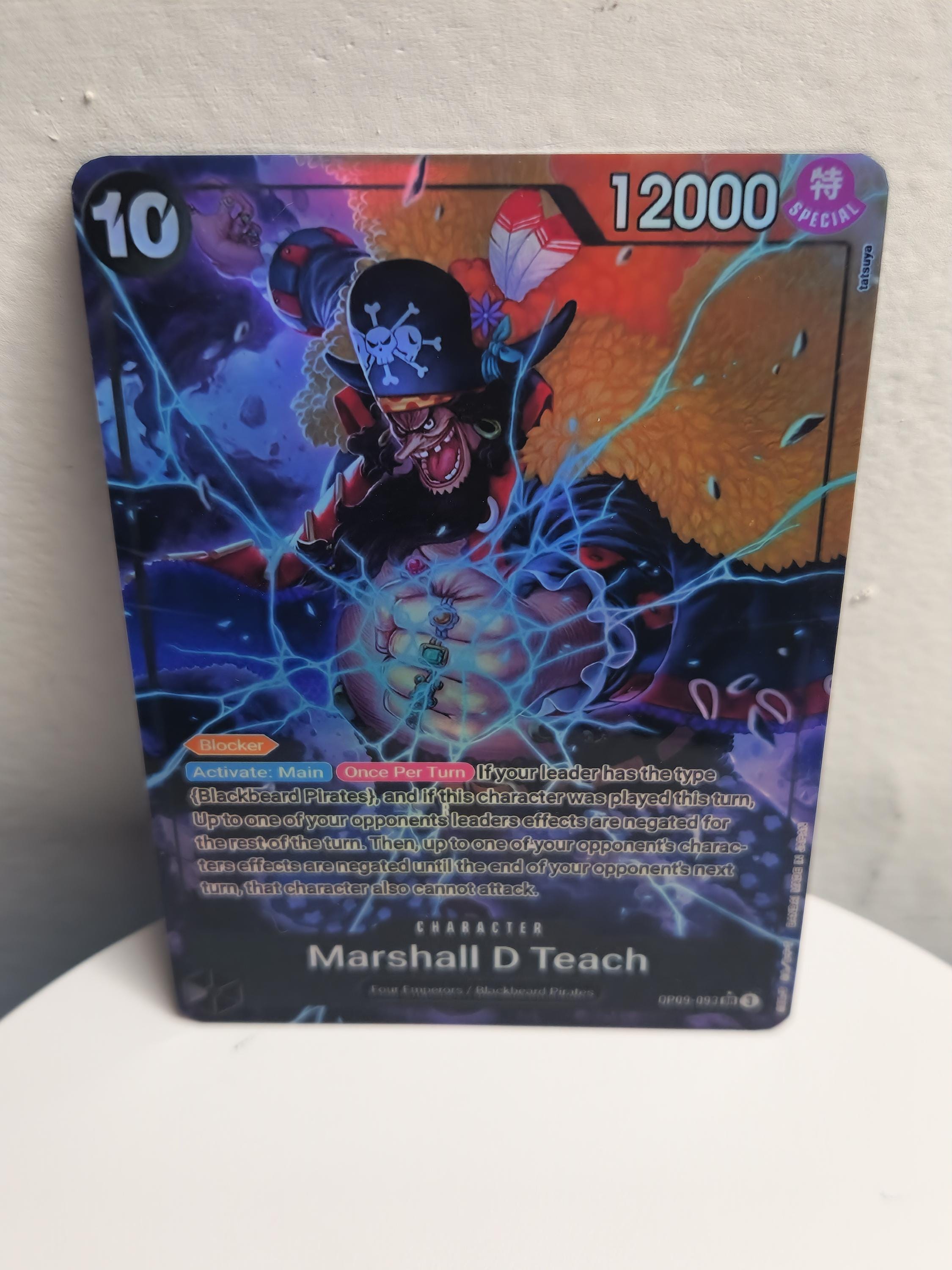 Marshall D Teach Alt Art Op09-093 One Piece Proxy - Etsy